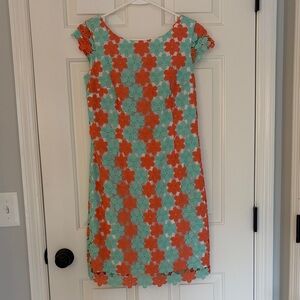 Lilly Pulitzer Dress in Coral and Mint